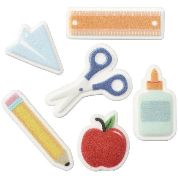 School Rules Icons Dec-Ons® Decorations 6pcs - Sweet Life Cake Supply