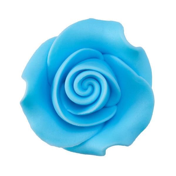 Blue Sugar Soft Rose 1.5”* - Sweet Life Cake Supply