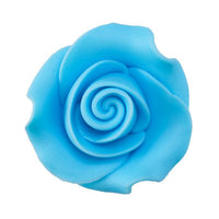 Blue Sugar Soft Rose 1.5”* - Sweet Life Cake Supply