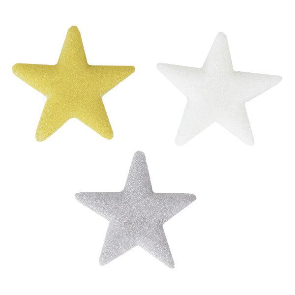 Dec On Shimmer Stars 6 PCS - Sweet Life Cake Supply