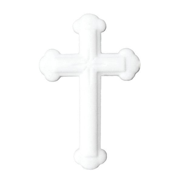 Dec On White Cross 1 pcs - Sweet Life Cake Supply