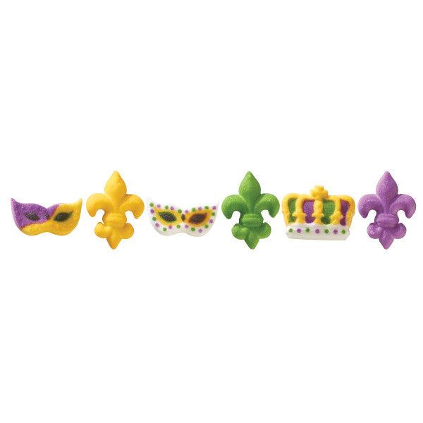 Dec On Mardi Gras 6 PCS - Sweet Life Cake Supply