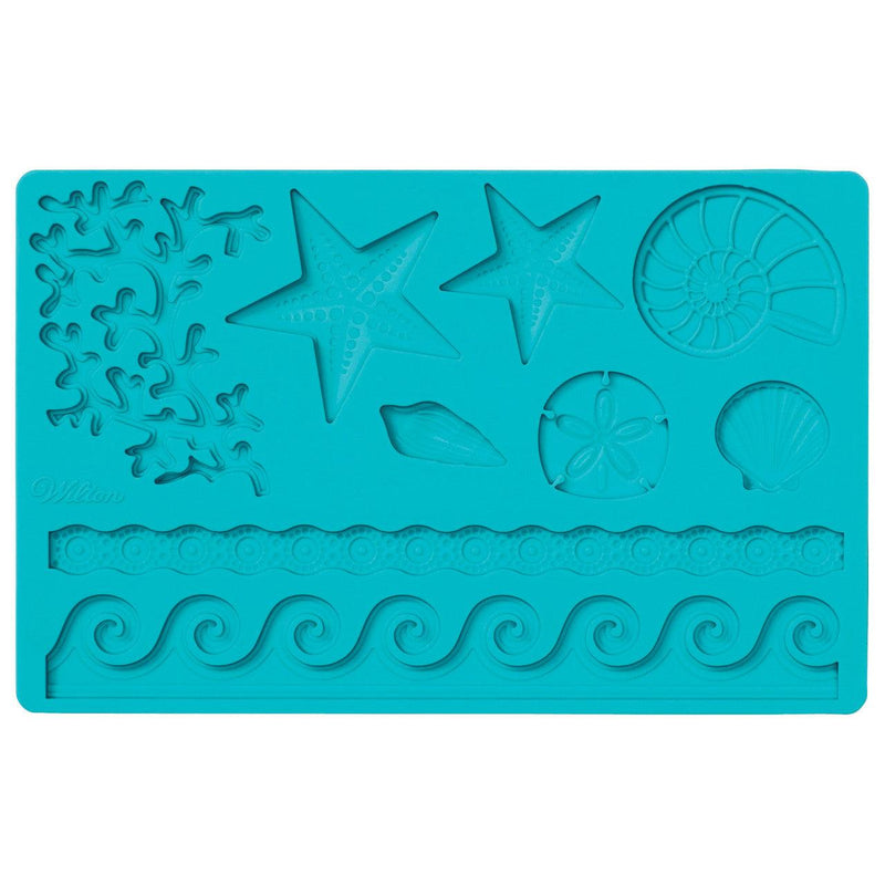 Silicone Sea Life Fondant and Gum Paste Mold - Cake Decorating Supplies