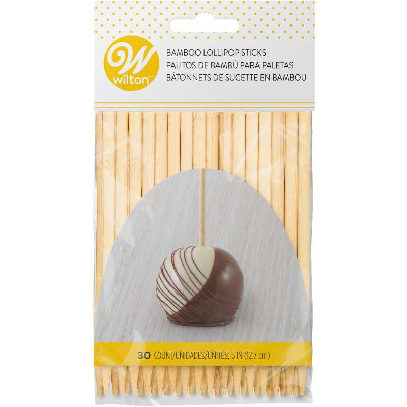 Wilton 5" Bamboo Apple Sticks (30 Pack)* - Sweet Life Cake Supply