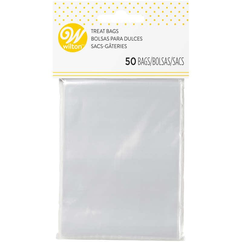 Wilton 3"x4" Clear Treat Bags 50ct* - Sweet Life Cake Supply