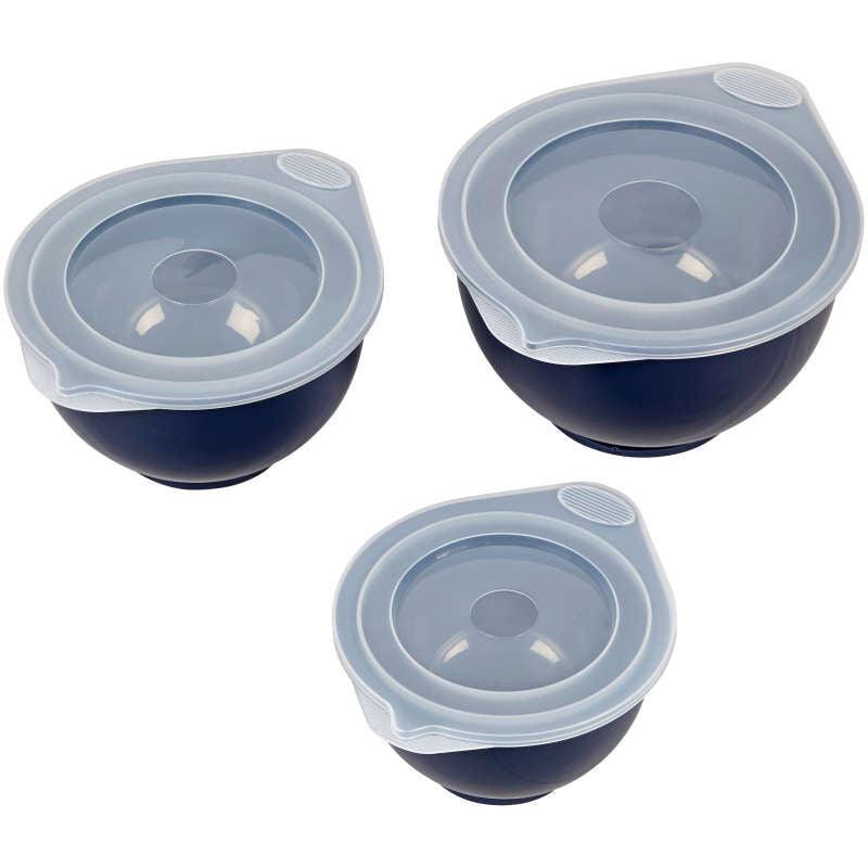 Wilton Navy Blue Covered Bowl Set, 6-Piece* - Sweet Life Cake Supply