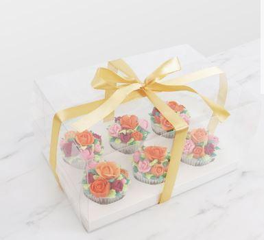 PME CRYSTAL CAKE BOX - 6 CUPCAKES*