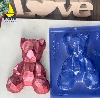 3-Part Geo Bear Mold (Large) - Sweet Life Cake Supply