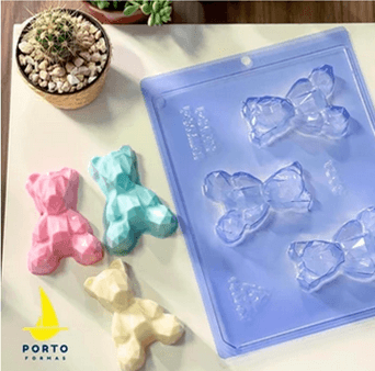 3-Part Geo Bear Mold (Small) - Sweet Life Cake Supply