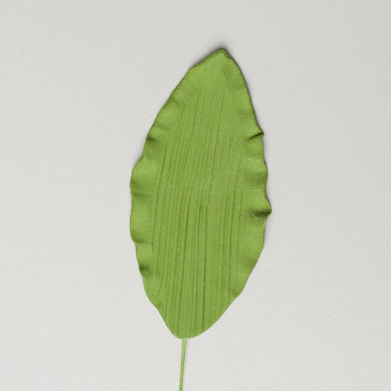 3.5" Orchid Leaves - Large - Green w/ Wire* - Sweet Life Cake Supply