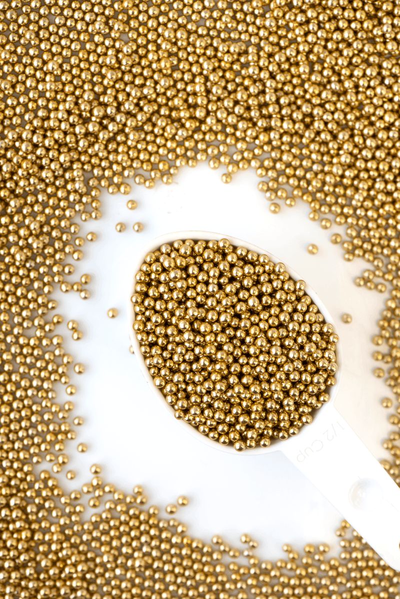 Sweetapolita Luxe Sprinkles-4mm Gold Dragees