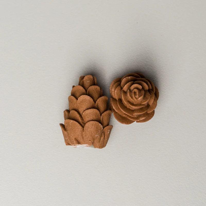 1" Royal Icing Pinecones*