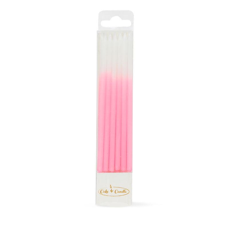 Pink Ombre Candles - Sweet Life Cake Supply