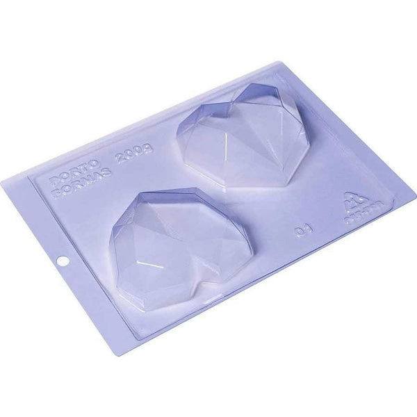 3-Part Mold Medium Diamond Hearts 200g - Sweet Life Cake Supply