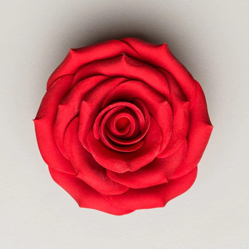 2.5" Sugar Rose - Red