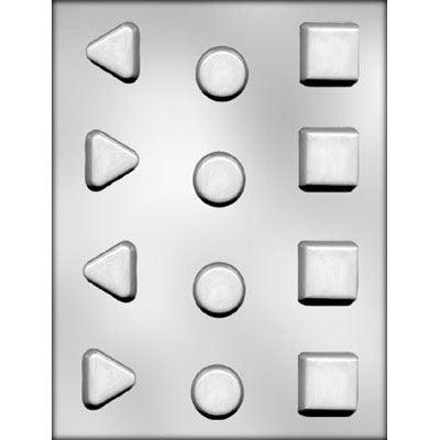 Chocolate Mold Petit Four Triangle, Circle, Square - Sweet Life Cake Supply