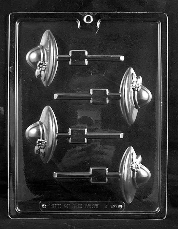 Chocolate Lollipop Mold Ladies Hat - Sweet Life Cake Supply