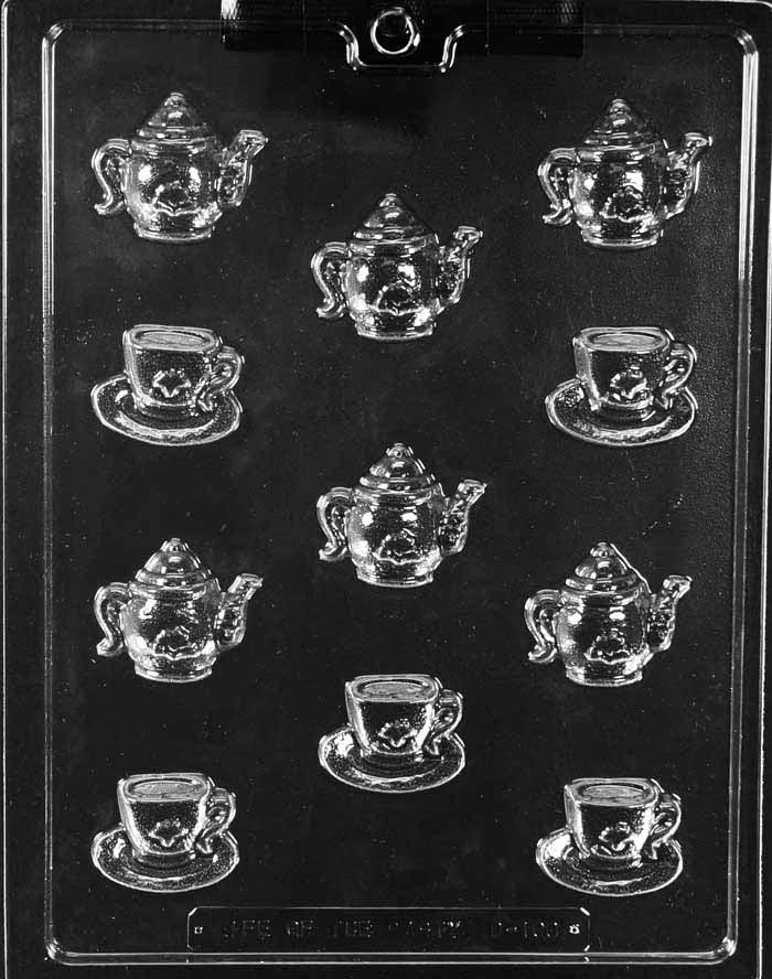 Chocolate Mold Tea Cups 1.5"