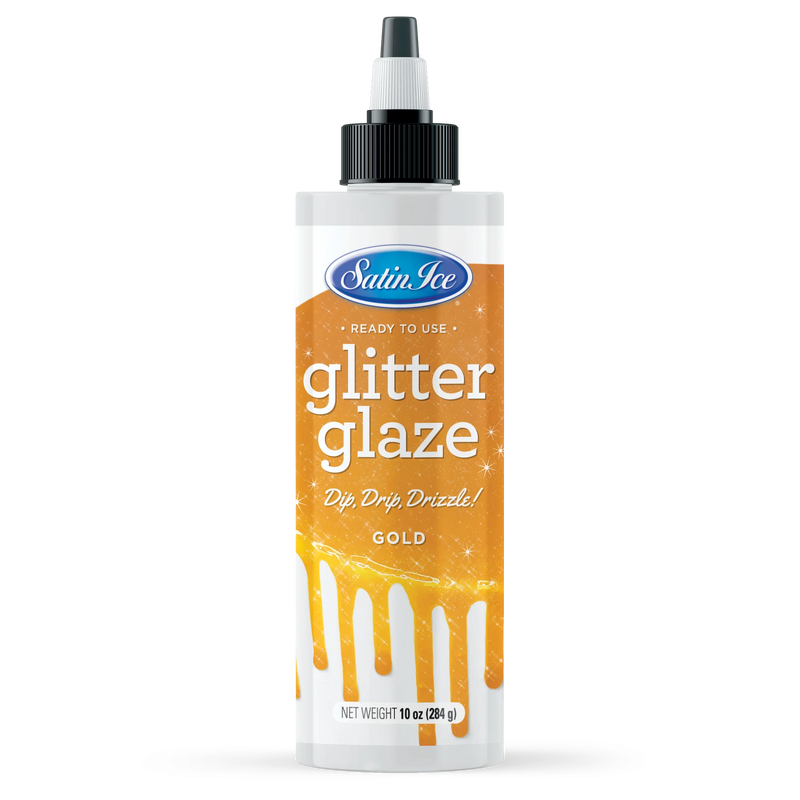 Satin Ice Gold Glitter Glaze