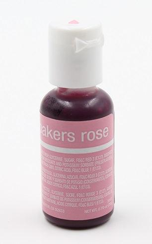 Chefmaster Liqua Gel 0.70oz : Bakers Rose