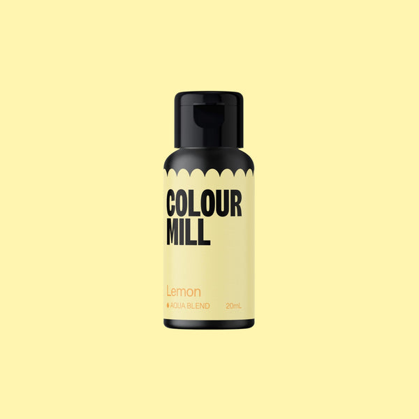 Colour Mill Aqua Lemon 20ml - Sweet Life Cake Supply