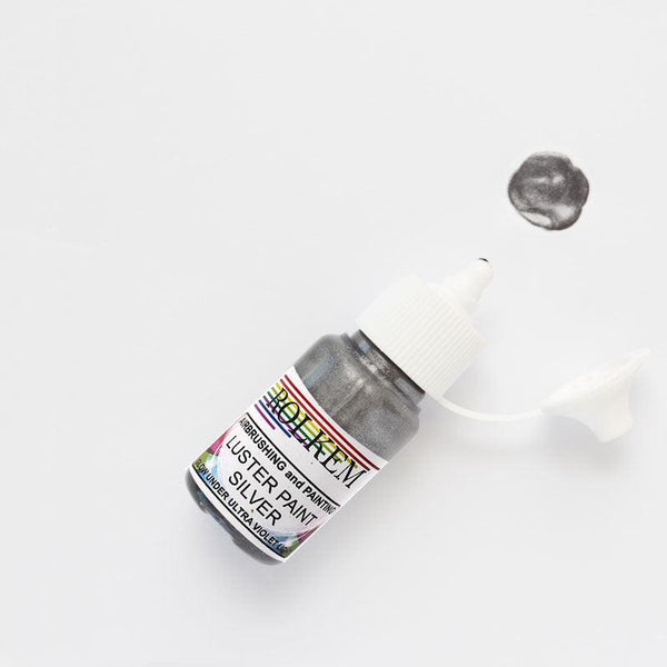 Rolkem Luster Gel SIlver 15ml - Sweet Life Cake Supply
