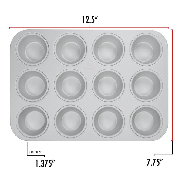 Fat Daddios Standard Muffin Pan 12 Cavity - Sweet Life Cake Supply