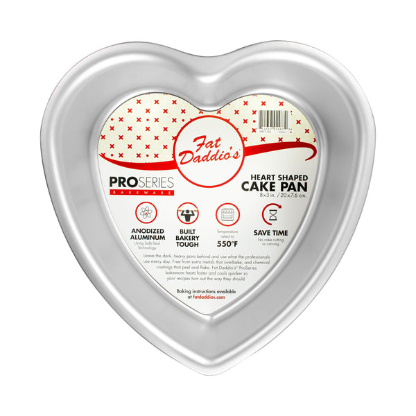 Fat Daddios Heart Pan 8" - Sweet Life Cake Supply