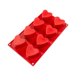 Silicone Bakeware Plain Heart 3oz