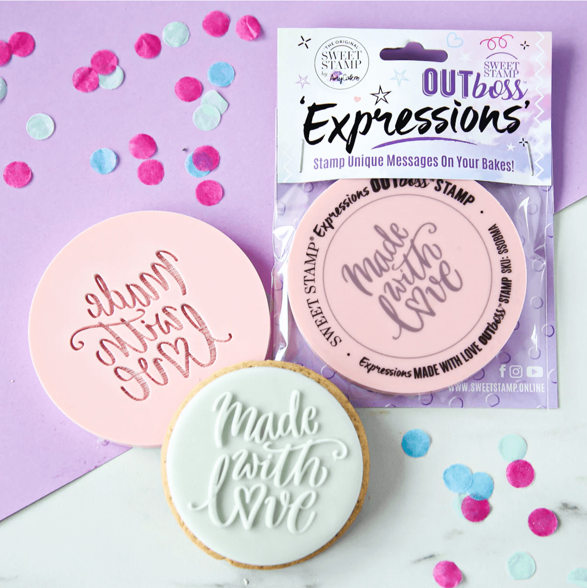 Sweet Stamp Outboss Made With Love - Sweet Life Cake Supply