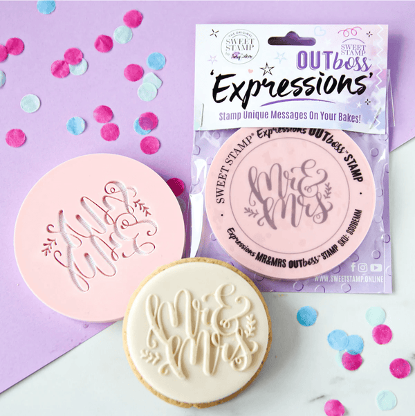 Sweet Stamp Outboss Mr & Mrs - Sweet Life Cake Supply