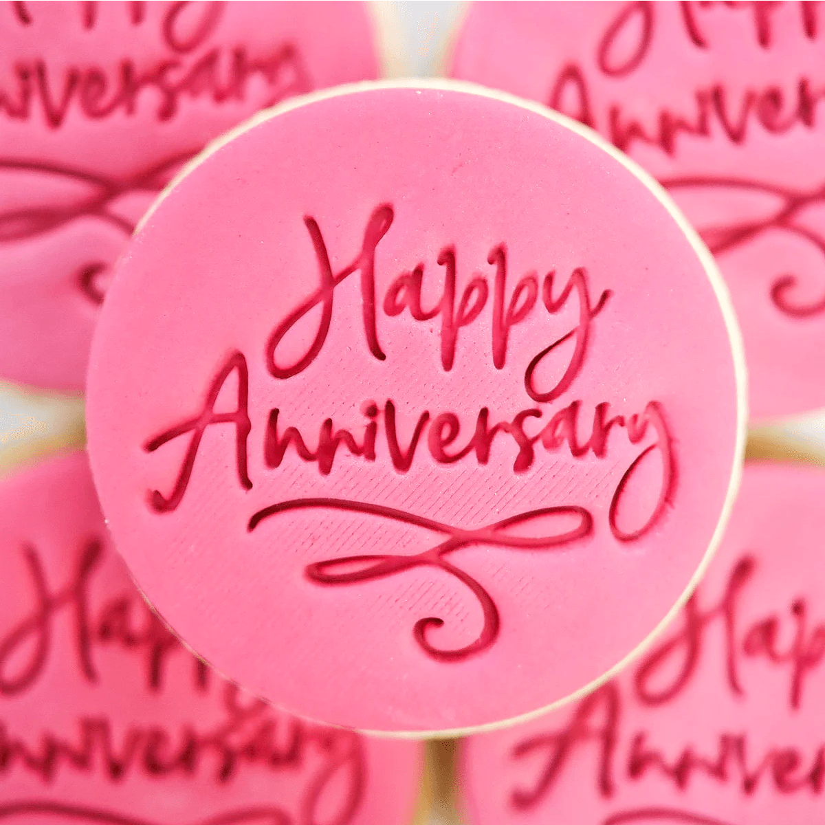 Sweet Stamp Embosser Happy Anniversary - Sweet Life Cake Supply