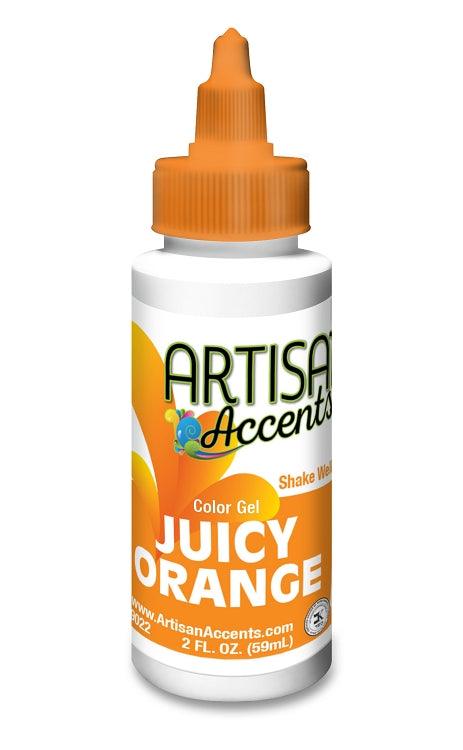 Juicy Orange Artisan Accents Gel Color - Sweet Life Cake Supply