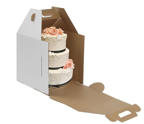 12x12x14 Tall Cake Boxes With Handle - Sweet Life Cake Supply
