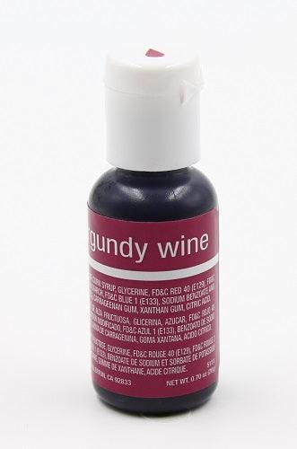 Chefmaster Liqua Gel 0.70oz : Burgundy Wine - Sweet Life Cake Supply