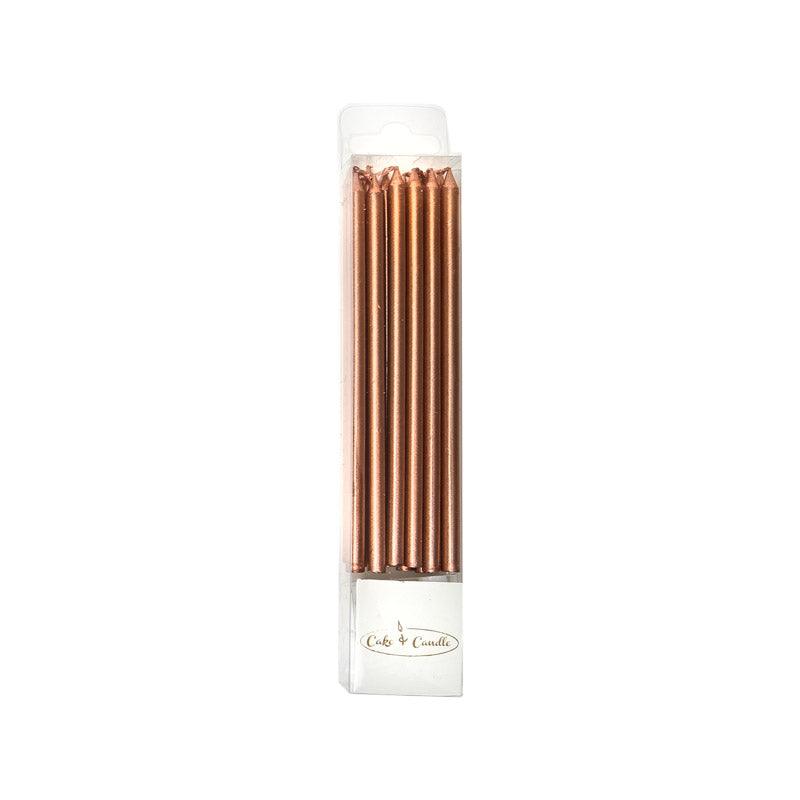 Rose Gold Metallic Candles - Sweet Life Cake Supply