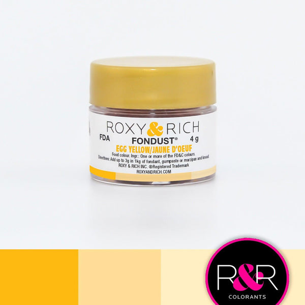 Egg Yellow Fondust 4g - Sweet Life Cake Supply