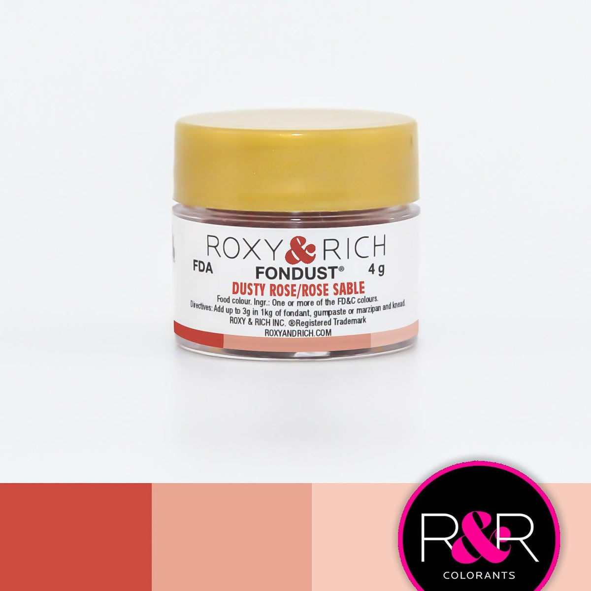 Dusty Rose Fondust 4g - Sweet Life Cake Supply