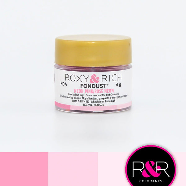 Neon Pink Fondust 4g - Sweet Life Cake Supply