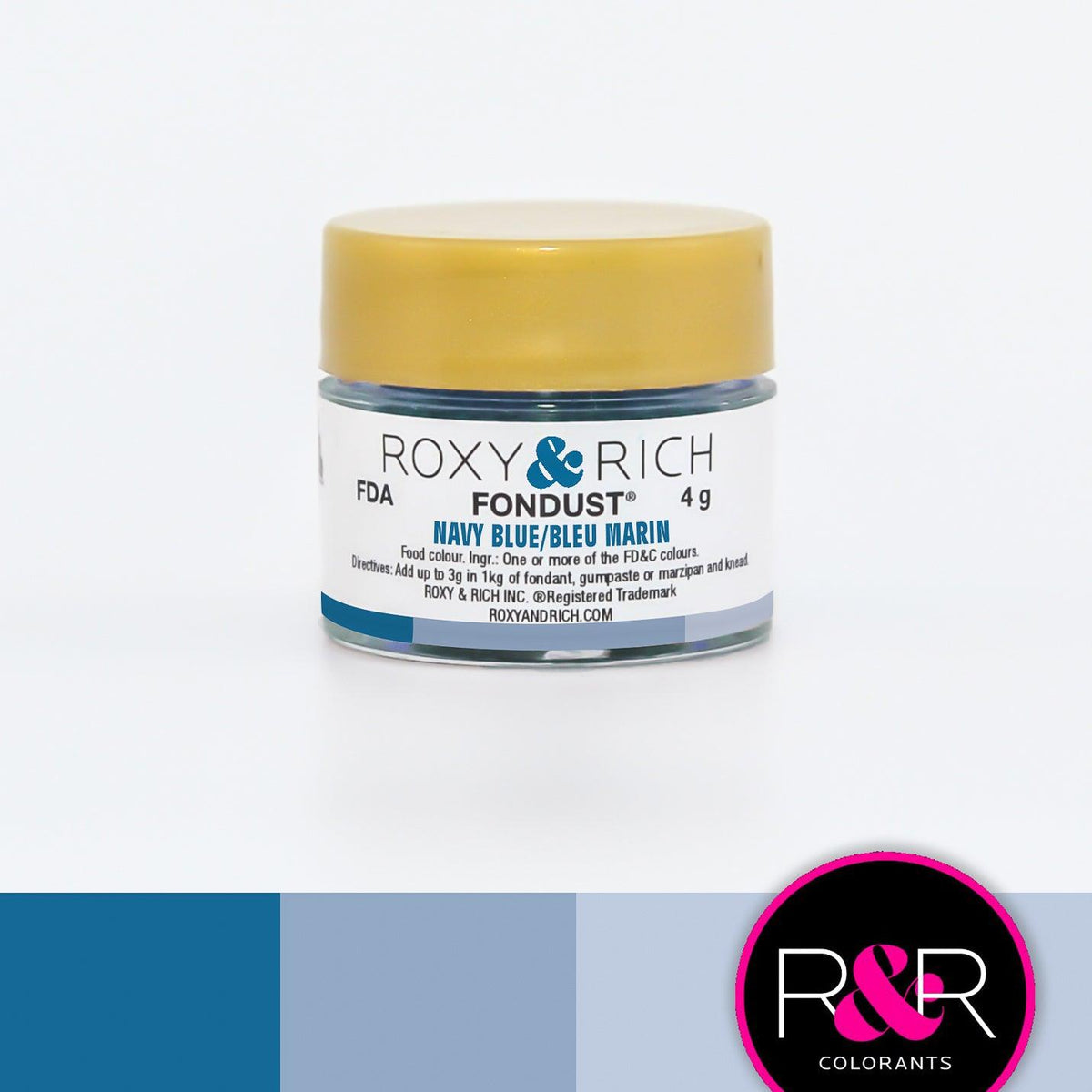 Navy Blue Fondust 4g - Sweet Life Cake Supply