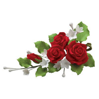 Red Rose Bouquet Gum Paste Sprays* - Sweet Life Cake Supply