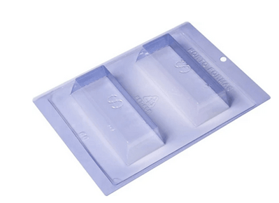 3-Part Gold Bar Mold - Sweet Life Cake Supply