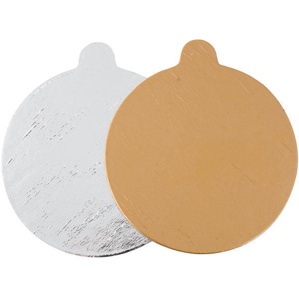 Round Gold/Silver Plate 4" - Sweet Life Cake Supply
