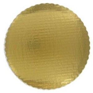 Round Gold Scalloped Plate 12" - Sweet Life Cake Supply