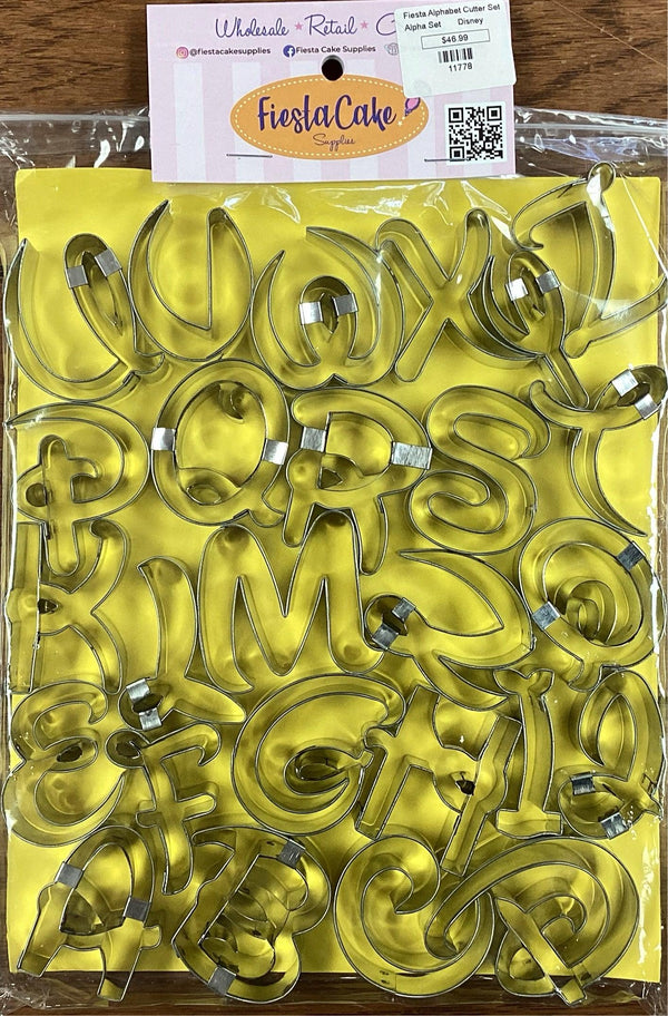 Fiesta Cookie Cutter Set Alphabet Magical - Sweet Life Cake Supply