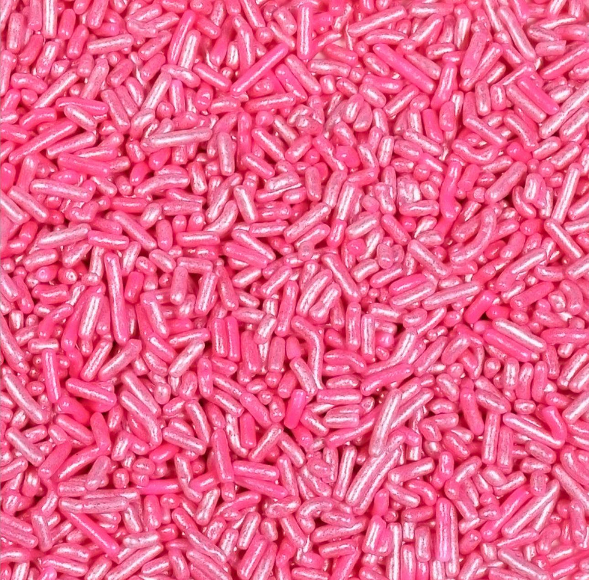 CAI Metallic Jimmies Pink - Sweet Life Cake Supply