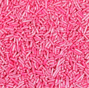CAI Metallic Jimmies Pink - Sweet Life Cake Supply