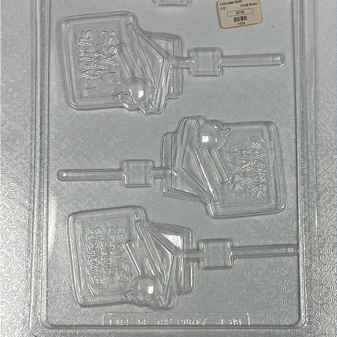 Chocolate Lollipop Mold Teacher Chalkboard - Sweet Life Cake Supply