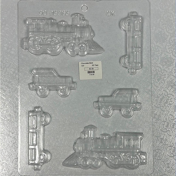 Chocolate Mold 3D Train - Sweet Life Cake Supply