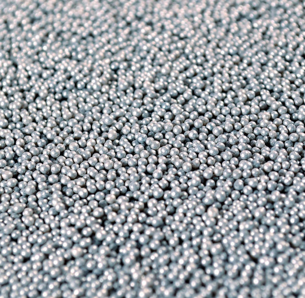 CAI Metallic Silver Non-Pareils - Sweet Life Cake Supply